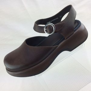Dansko Dark Brown Closed Toe Sandal EU 37